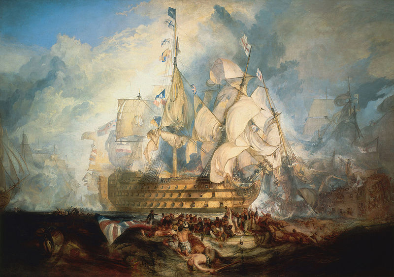 The Battle of Trafalgar by J. M. W. Turner